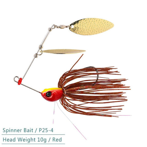 1pcs TSURINOYA brand 7g/10g Spinner Bait with Brass Fishing Spoon Lure Metal Jig Jigging lure Swimbait Spinnerbait