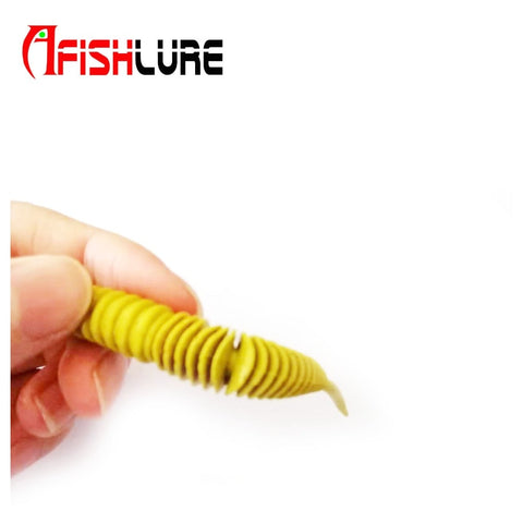 5pcs/lot Soft Lure 100mm 4.5g Plastic Maggot Fishing Bait Esfishing Worms Bass Fishing Lure Artificial Bait Silicone Baits