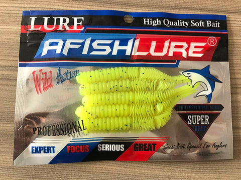 5pcs/lot Soft Lure 100mm 4.5g Plastic Maggot Fishing Bait Esfishing Worms Bass Fishing Lure Artificial Bait Silicone Baits
