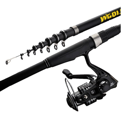 Power Telescopic Rock Fishing Rod High Quality 2.7m-6.3m carbon fiber Spinning Fishing Rod Carp Feeder Rod Travel Boats Sea