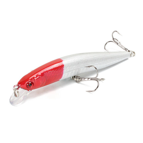 1pcs/lot Fishing Lure 3D Eyes Floating Minnow Aritificial Laser Wobblers Crankbait Hard Plastic Fishing tackle 6# Hook Pesca