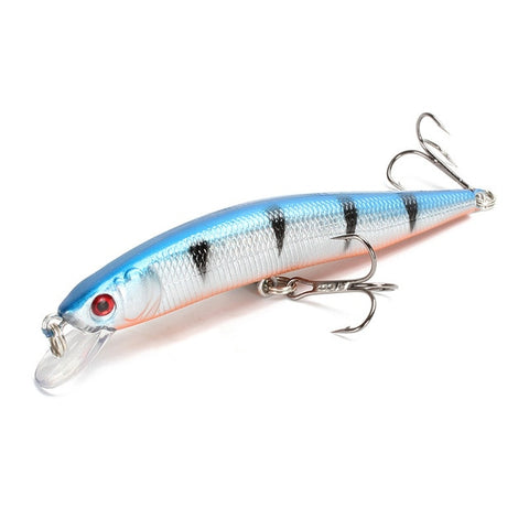 1pcs/lot Fishing Lure 3D Eyes Floating Minnow Aritificial Laser Wobblers Crankbait Hard Plastic Fishing tackle 6# Hook Pesca