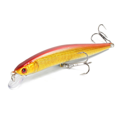 1pcs/lot Fishing Lure 3D Eyes Floating Minnow Aritificial Laser Wobblers Crankbait Hard Plastic Fishing tackle 6# Hook Pesca