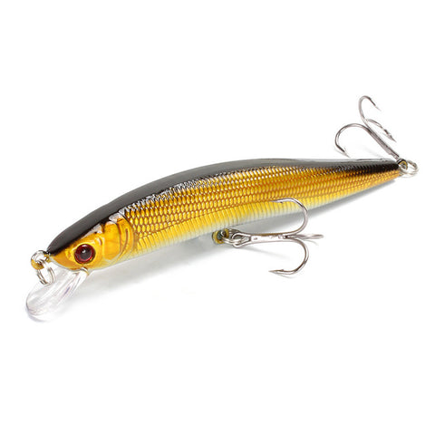 1pcs/lot Fishing Lure 3D Eyes Floating Minnow Aritificial Laser Wobblers Crankbait Hard Plastic Fishing tackle 6# Hook Pesca
