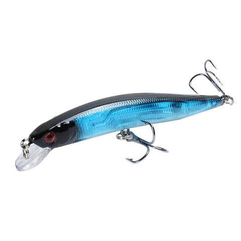 1pcs/lot Fishing Lure 3D Eyes Floating Minnow Aritificial Laser Wobblers Crankbait Hard Plastic Fishing tackle 6# Hook Pesca