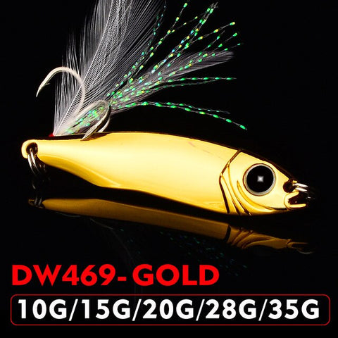 1pc Metel Proberos Spoon Fishing lure 10g-15g-20g-28g-35g 3D Eyes Spoon Bait Lure Fishing Bait Metal Hard Bait New Hard Lure