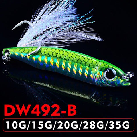 1pc Metel Proberos Spoon Fishing lure 10g-15g-20g-28g-35g 3D Eyes Spoon Bait Lure Fishing Bait Metal Hard Bait New Hard Lure