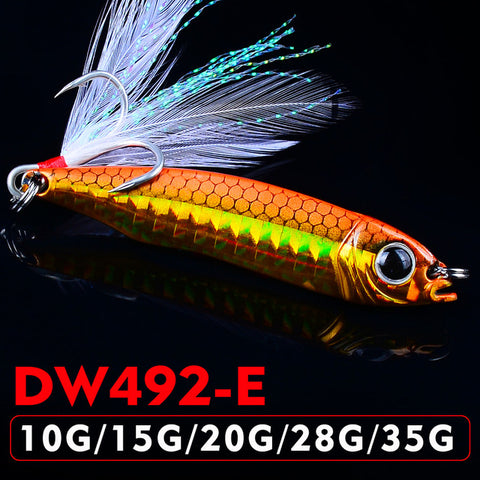 1pc Metel Proberos Spoon Fishing lure 10g-15g-20g-28g-35g 3D Eyes Spoon Bait Lure Fishing Bait Metal Hard Bait New Hard Lure