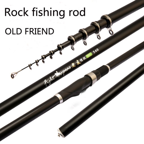 2019 Portable  Rock 2.4m 3.6m 4.5m 5.4m 6.3m 7.2m Carp rod  Telescopic Sea Fishing Rod Spinning rod carbon fiber Ultralight hard