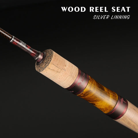 cheap ul rod action trout rod high carbon 1.8m/1.98m Hollow tip wooden handle ultra light spinning lure fishing soft rods china
