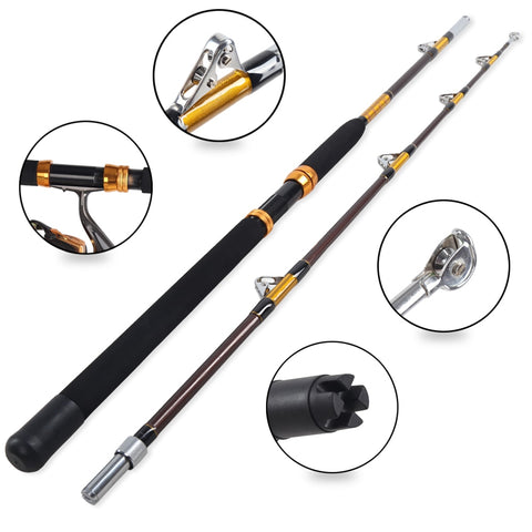 50-120lb Heave Strong Boat 1.8m-2.1m 2Sections Trolling jig Fishing Rod Big Game SaltWater slow Jigging Rod