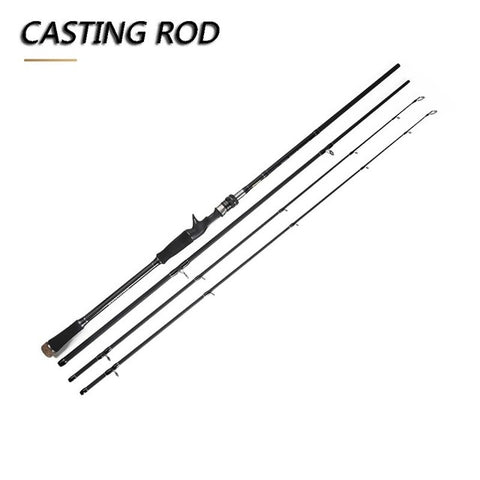 JOHNCOO Carbon Fishing Rod 2.7m 3.0m M MH Power 10-45g Baitcasting Rod Sea Bass Inshore Fishing Rod 3 Sections Spinning Rod