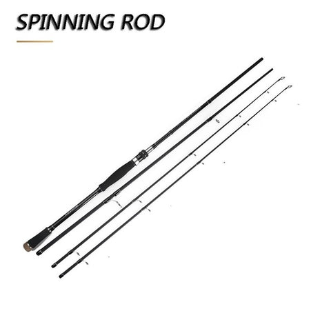 JOHNCOO Carbon Fishing Rod 2.7m 3.0m M MH Power 10-45g Baitcasting Rod Sea Bass Inshore Fishing Rod 3 Sections Spinning Rod