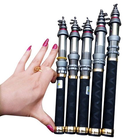 LIDAFISH new superhard carbon fiber fishing rods telescopic carbon fishing rods throw pole fishing rods fishingpesca low price