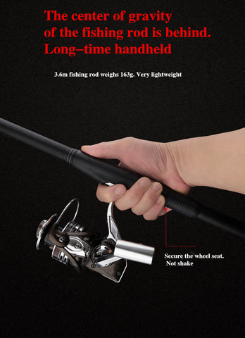 Power Telescopic Rock Fishing Rod High Quality 2.7m-6.3m carbon fiber Spinning Fishing Rod Carp Feeder Rod Travel Boats Sea