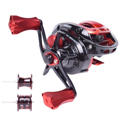Mavllos Pioneer GBC200 152g BFS Fishing Baitcasting Reel Left Right Hand 2 Metal Spool Ultra Light Bait Casting Fishing Reel