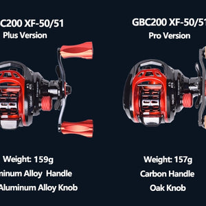 Mavllos Pioneer GBC200 152g BFS Fishing Baitcasting Reel Left Right Hand 2 Metal Spool Ultra Light Bait Casting Fishing Reel
