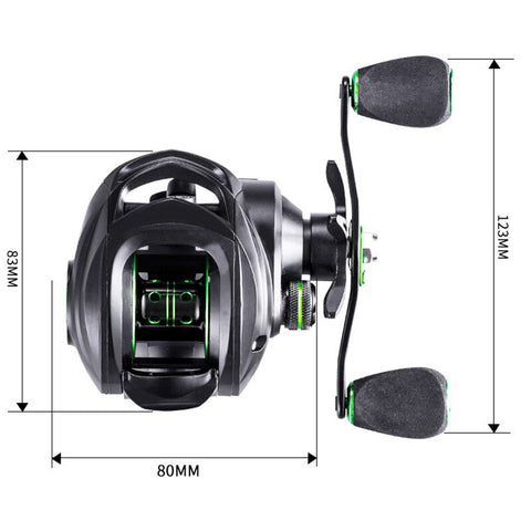 High Quality Fishing Reel 7.2:1 High Speed Gear Ratio Spinning Reel with Left Right Aluminum Spool Handle Fishing Reel