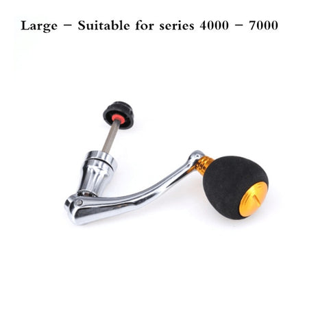 Aluminum Alloy Fishing Reel Handle Knob Fishing Tackle Accessories Spinning Reel Foldable Rocker Be applicable 99% Reel
