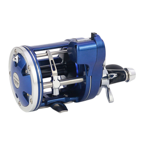 YUMOSHI Fishing Reel ACL600-30D/AC60-30D/ACL600-50D Blue Drum 5.2:1 Gear Rtio 12 BB with Counter Fish Rod Fishing Tackle Pesca