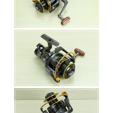 YUMOSHI 5.2:1 10+1 BB Front and Rear Drag Spinning Reels 3000 4000 5000 6000 Fishing Reels