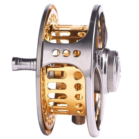 Sougayilang Large Arbor Fly Fishing Reel 2+1 BB High Die Casting Aluminium Alloy Spool Fly Reels Fishing Tackle