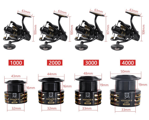 RYOBI XENOS III HP Spinning fishing reels Saltwater Wheel 6+1BB Gear Ratio 5.1:1/5.0:1 Anti-corrosion Stainless steel bearing