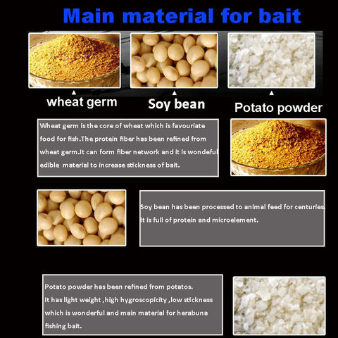 Toppory Herabuna Crucian Recipe 5# Fish Dough Bait Hera Fishing Bait Dough Nozzle Old Ghost Live Bait Grass Carp Beam Additives