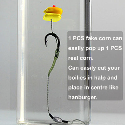 20PCS Carp Fishing Boilies Pop Corn Sweet Smell Yellow Floating Corn Fake Bait Lure Pop Up Boilies Rig Carp Bait Fishing Tackle