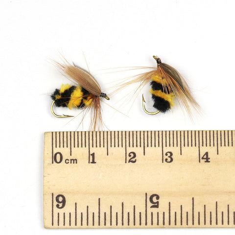 10 Pcs/Set Fishing Artificial Insect Bait Bumble Bee Fly Trout Fishing Lures Bionic Honeybee Bait Fly Fishing Bait Handmade