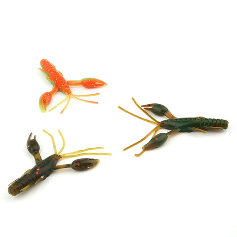 ARDEA Worm Silicone soft lure 10PCS Soft Bait 60mm 1.8g shrimp lure Fishing Lure Artificial bait craws Protein