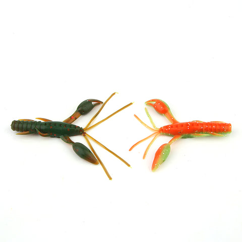 ARDEA Worm Silicone soft lure 10PCS Soft Bait 60mm 1.8g shrimp lure Fishing Lure Artificial bait craws Protein
