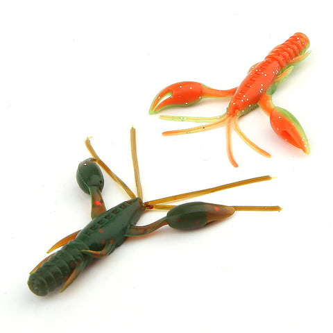 ARDEA Worm Silicone soft lure 10PCS Soft Bait 60mm 1.8g shrimp lure Fishing Lure Artificial bait craws Protein