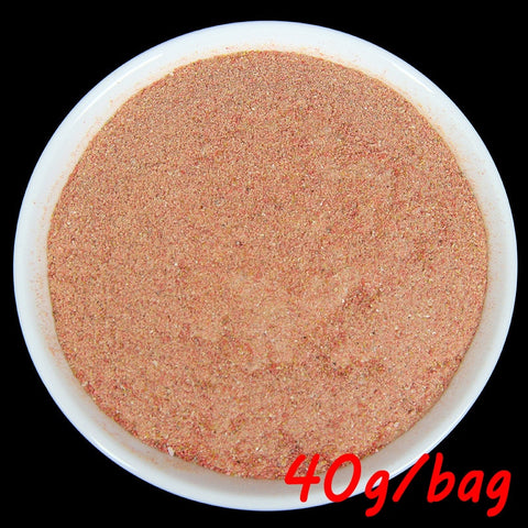 JIGEECARP 1Bag 40g Blood Worm Flavor Additive Red Worm Powder Carp/CatFishing Feeder Bait Boillie Making Material Groundbait