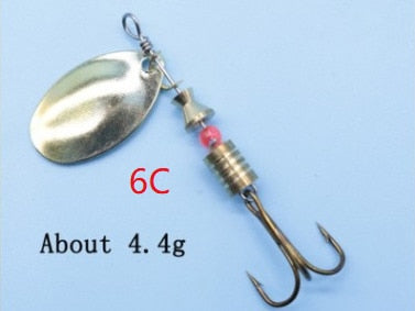 Metal Spoon Spinner Bait 2.5-4.4g  Feather Hooks Sequin Sea Fishing Lure Isca Artificial Paillette Wobbler Jig Metal Buzz Bait