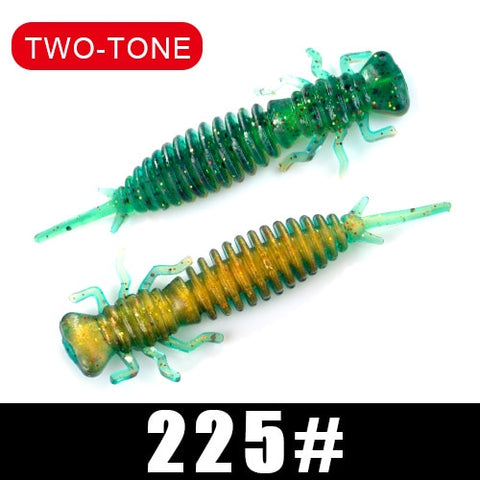 FTK soft lure Larva 50mm/76mm/89mm Fishing Soft Lure Fishing Lures Soft Silicone Baits Shrimp Bass  Fishing Tackle
