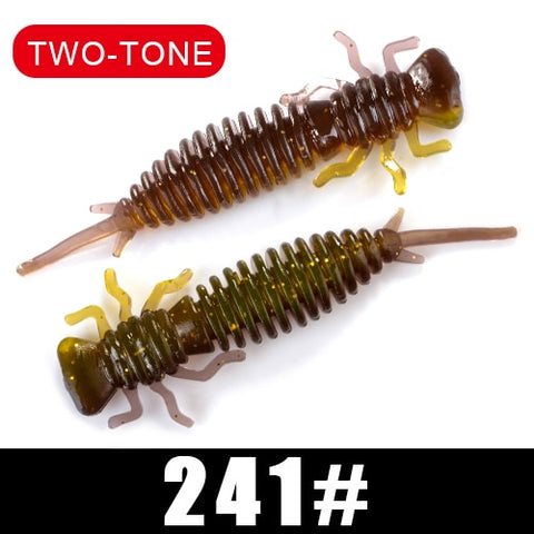 FTK soft lure Larva 50mm/76mm/89mm Fishing Soft Lure Fishing Lures Soft Silicone Baits Shrimp Bass  Fishing Tackle