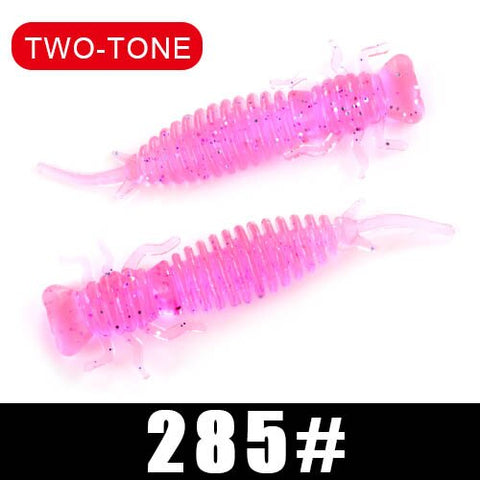 FTK soft lure Larva 50mm/76mm/89mm Fishing Soft Lure Fishing Lures Soft Silicone Baits Shrimp Bass  Fishing Tackle