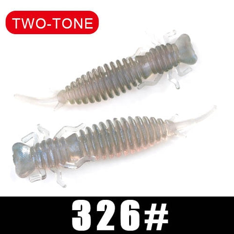 FTK soft lure Larva 50mm/76mm/89mm Fishing Soft Lure Fishing Lures Soft Silicone Baits Shrimp Bass  Fishing Tackle