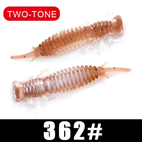 FTK soft lure Larva 50mm/76mm/89mm Fishing Soft Lure Fishing Lures Soft Silicone Baits Shrimp Bass  Fishing Tackle