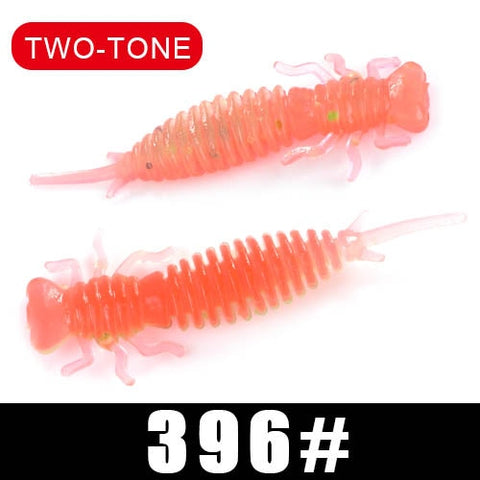 FTK soft lure Larva 50mm/76mm/89mm Fishing Soft Lure Fishing Lures Soft Silicone Baits Shrimp Bass  Fishing Tackle