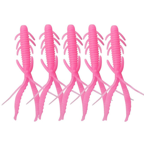 5pcs/lot 7.2cm 1.8g Shrimp smell jig soft Fishing Lure Attractive Fish Crab Fishing Bass Soft Bait iscas pesca para WD-394