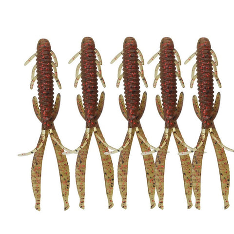 5pcs/lot 7.2cm 1.8g Shrimp smell jig soft Fishing Lure Attractive Fish Crab Fishing Bass Soft Bait iscas pesca para WD-394