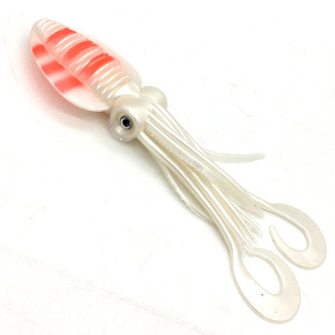 10Pcs*12cm/15cm/18cm Fishing Soft Lure Luminous Squid Jig Fishing Tuna Lures Octopus Skirts Sea Fishing Wobbler Bait Lure Leurre