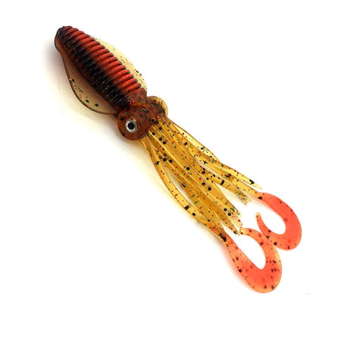 10Pcs*12cm/15cm/18cm Fishing Soft Lure Luminous Squid Jig Fishing Tuna Lures Octopus Skirts Sea Fishing Wobbler Bait Lure Leurre