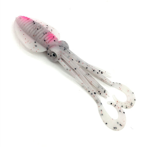 10Pcs*12cm/15cm/18cm Fishing Soft Lure Luminous Squid Jig Fishing Tuna Lures Octopus Skirts Sea Fishing Wobbler Bait Lure Leurre