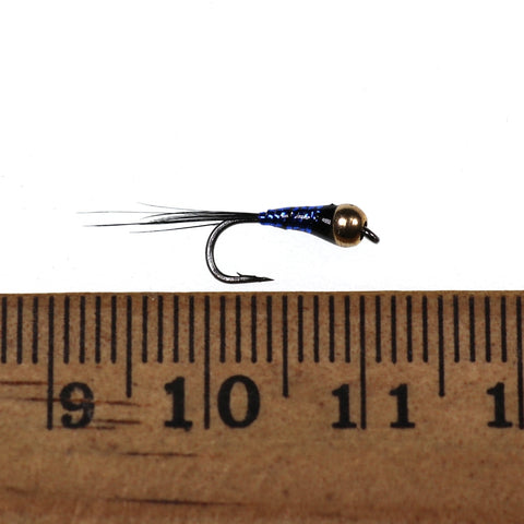 6PCS #14 Trout Bluegill Fishing lures Brass Bead Head Epoxy Nymph Fly Fast Sinking Fishing Hook Bait