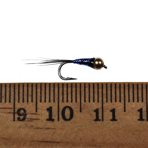 6PCS #14 Trout Bluegill Fishing lures Brass Bead Head Epoxy Nymph Fly Fast Sinking Fishing Hook Bait