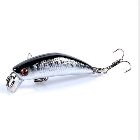 1PCS Floating Minnow Fishing Lure 4.5cm 2.8g Lifelike Plastic Wobbler Crankbaits 3D Eyes Isca Artficial Hard Bait Carp Fishing