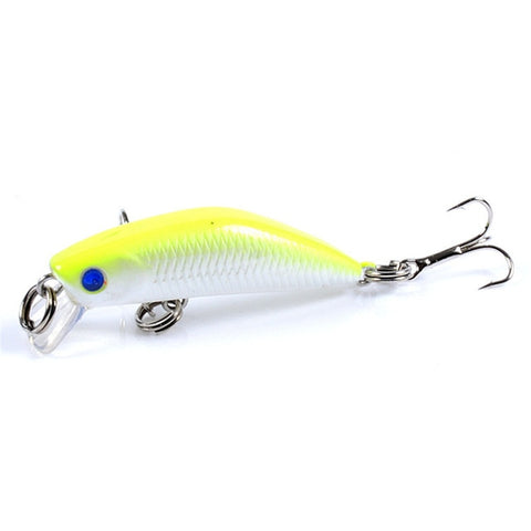 1PCS Floating Minnow Fishing Lure 4.5cm 2.8g Lifelike Plastic Wobbler Crankbaits 3D Eyes Isca Artficial Hard Bait Carp Fishing